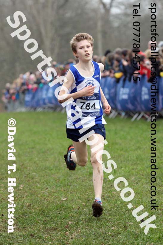 Boys under-13s Inter Counties Cross Country, Prestwold Hall, Loughborough. Photo: David T. Hewitson/Sports for All Pics